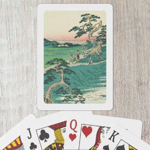 Baralho Chiryuu, Japão: Impressão de Bloco de Madeira Vi