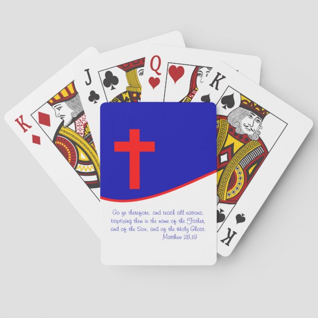 Baralho Christian Flag Inspirado (Verso)