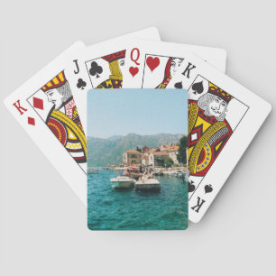 Baralho Cidade costeira de Perast, Montenegro