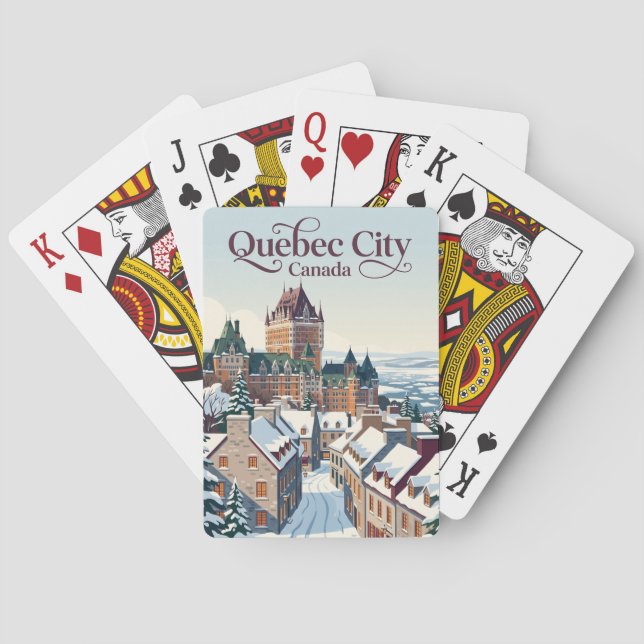 Baralho Cidade de Quebec Canadá (Verso)