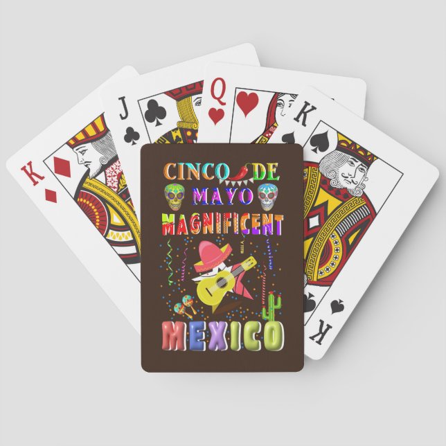 Baralho Cinco de Mayo magnífico México (Verso)