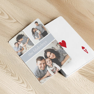Baralho Cinza   Colagem de Fotografias de Nome Personaliza