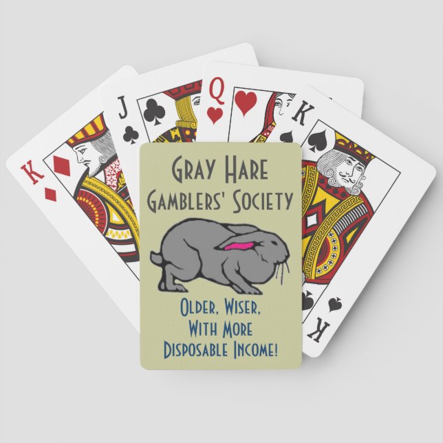Baralho Cinza Hare Gamblers (Verso)