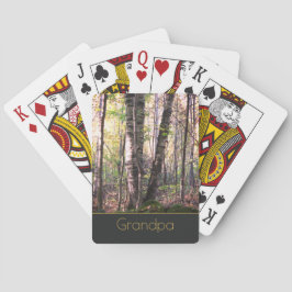 Baralho Cinzas Douradas e Árvores Brancas