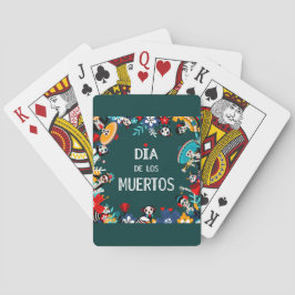 Baralho Círculo Colorido Verde do los Muertos da Vida