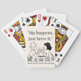 Baralho citação do café