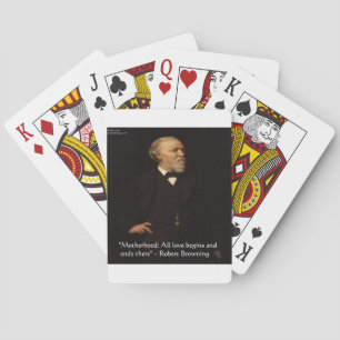 Baralho Citação Famosa de Maternidade de Robert Browning