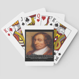 Baralho Citação Religiosa do Mal de Blaise Pascal