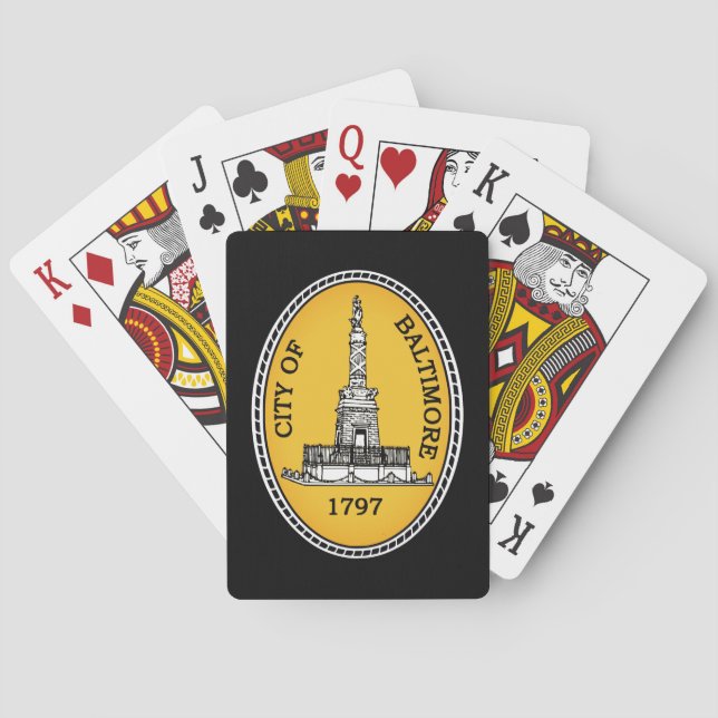Baralho City Seal de Baltimore, Maryland (Verso)