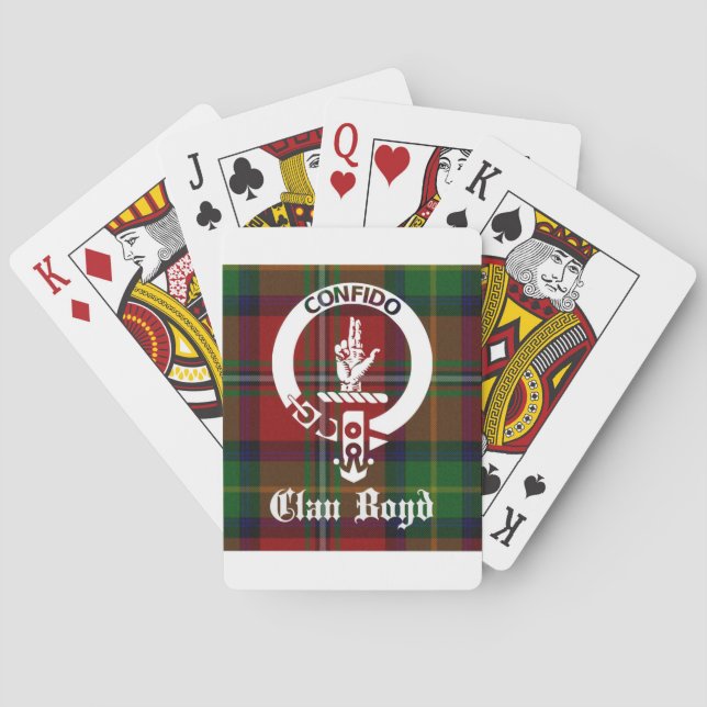 Baralho Clan Boyd Crest Tartan (Verso)