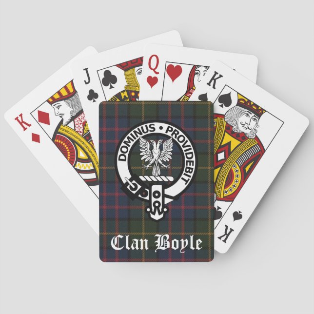 Baralho Clan Boyle Crest Crachá & Tartan (Verso)