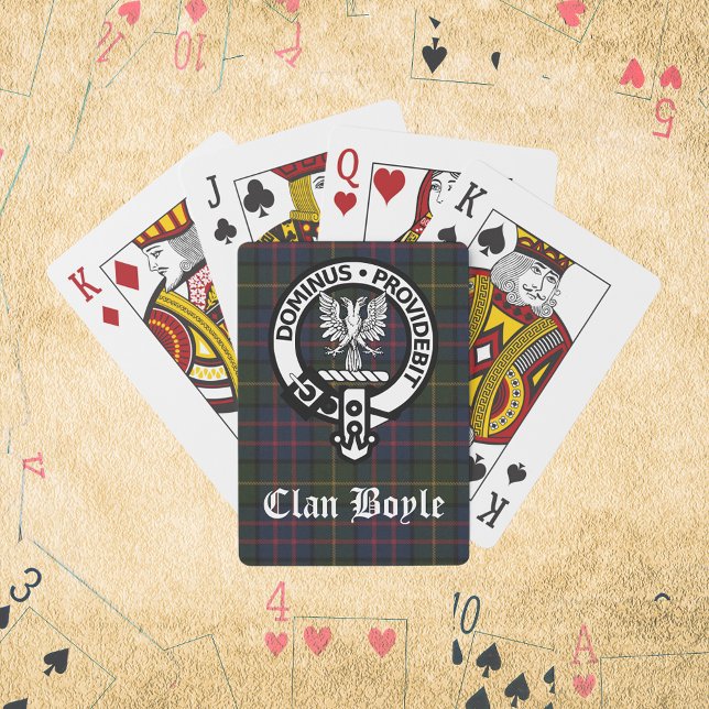 Baralho Clan Boyle Crest & Tartan (Criador carregado)