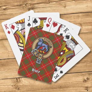 Baralho Clan Bruce Crest sobre Tartan