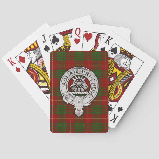 Baralho Clan Cameron Crest & Tartan (Verso)