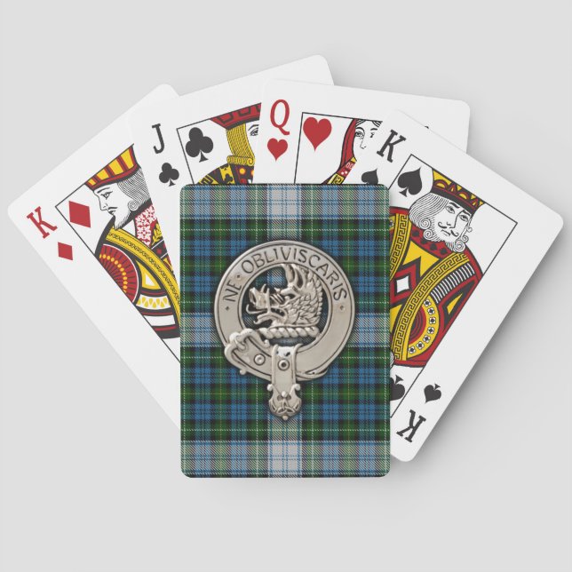 Baralho Clan Campbell Crest & Dress Tartan (Verso)
