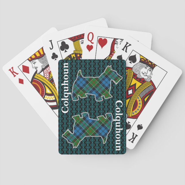 Baralho Clan Colquhoun Tartan Scottish Terrier Edition (Verso)