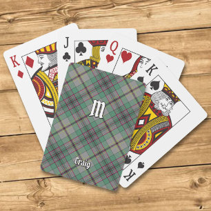 Baralho Clan Craig Tartan Jogando Cartões