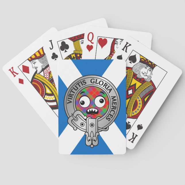 Baralho Clan Donnachaidh | Robertson Crest & Tartan Bicycl (Verso)