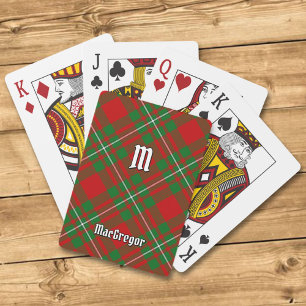 Baralho Clan Gregor Tartan Jogando Cartões