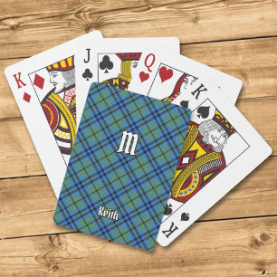 Baralho Clan Keith Tartan Jogando Cartões