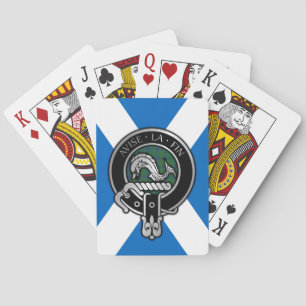 Baralho Clan Kennedy Crest & Tartan sobre Saltyre Bicycle 