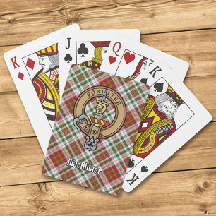 Baralho Clan MacAlister Crest over Dress Tartan