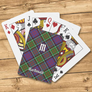 Baralho Clan MacDonald do Clanranald Tartan Jogando Cartõe
