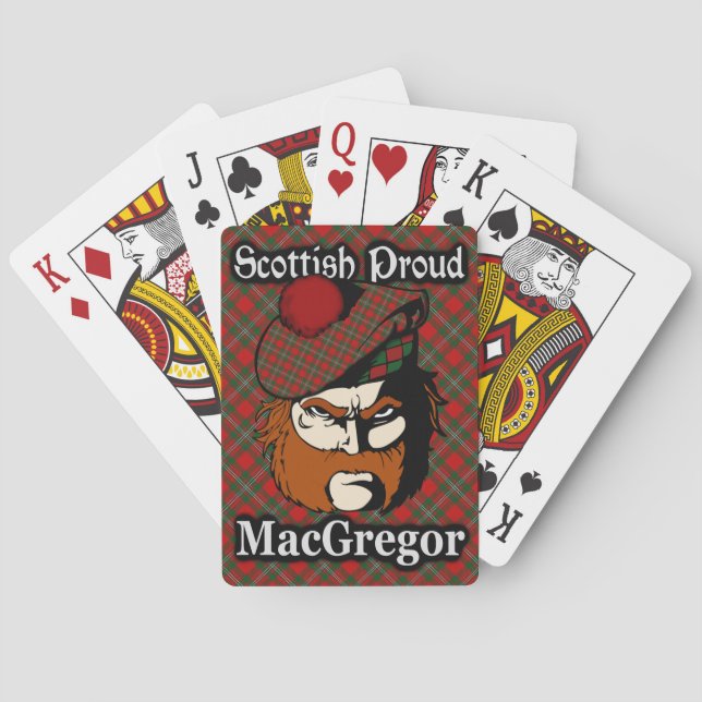 Baralho Clan MacGregor Tartan Escocês (Verso)