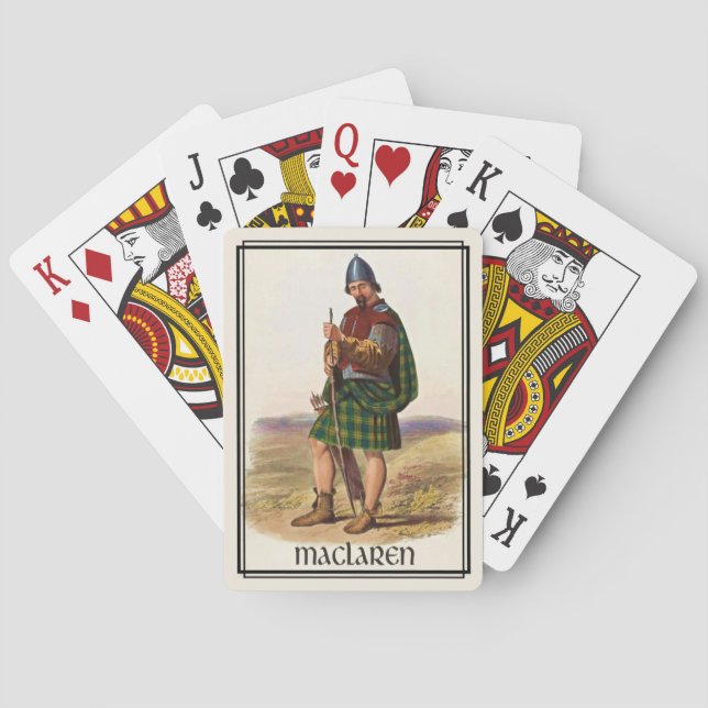Baralho Clan MacLaren Classic Scotland Bicycle Deck (Verso)