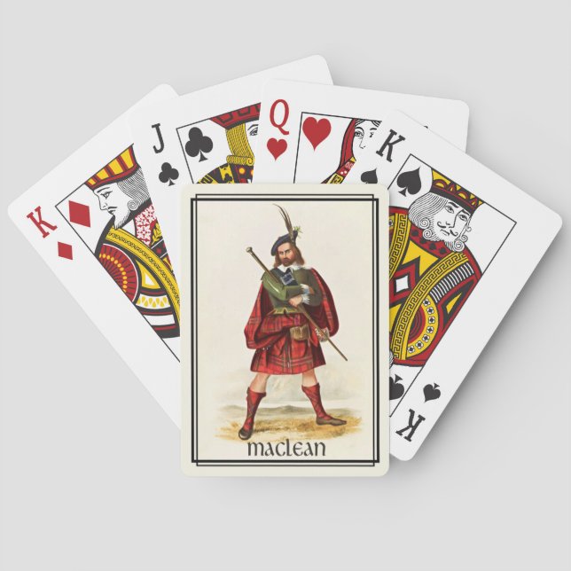 Baralho Clan MacLean Classic Scotland Bicycle Deck (Verso)