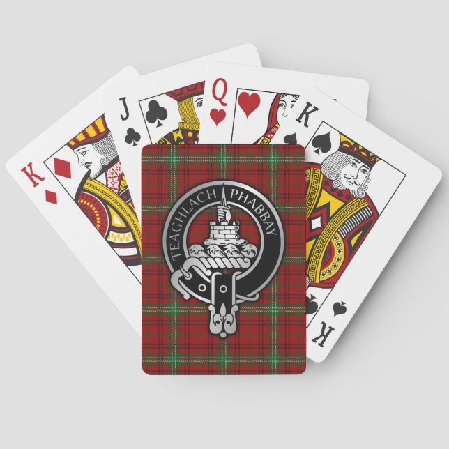 Baralho Clan Morrison Crest & Tartan Bicycle Play Cards (Verso)
