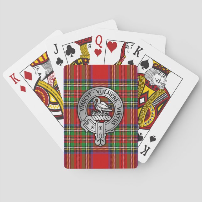 Baralho Clan Stewart | Stuart Crest & Tartan (Verso)