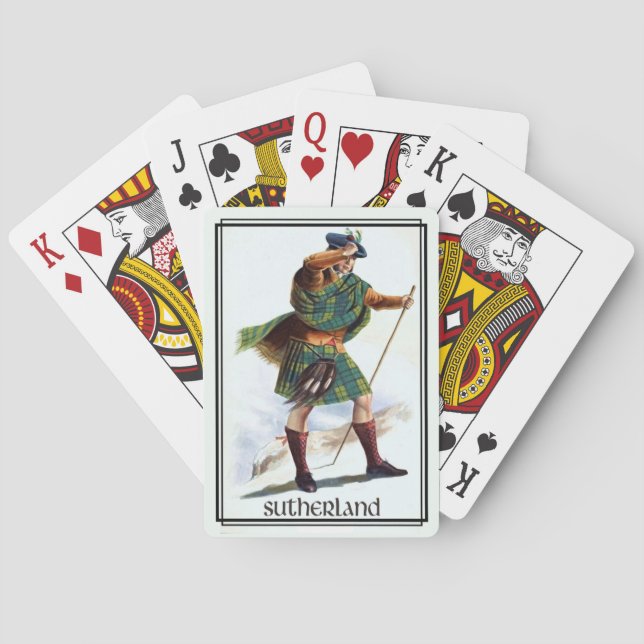 Baralho Clan Sutherland Classic Scotland Bicycle Deck (Verso)