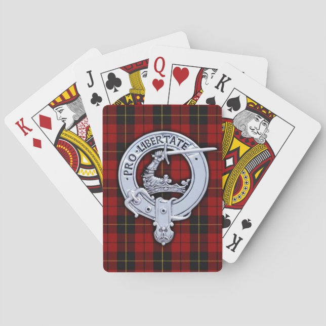 Baralho Clan Wallace Crest & Tartan (Verso)