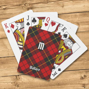 Baralho Clan Wallace Tartan Jogando Cartões