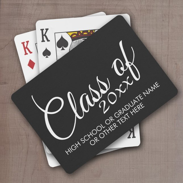 Baralho Classe com Ano e Segundo grau Personalizados (Graduation Playing Cards - Favors for a grad party or a fun class gift)