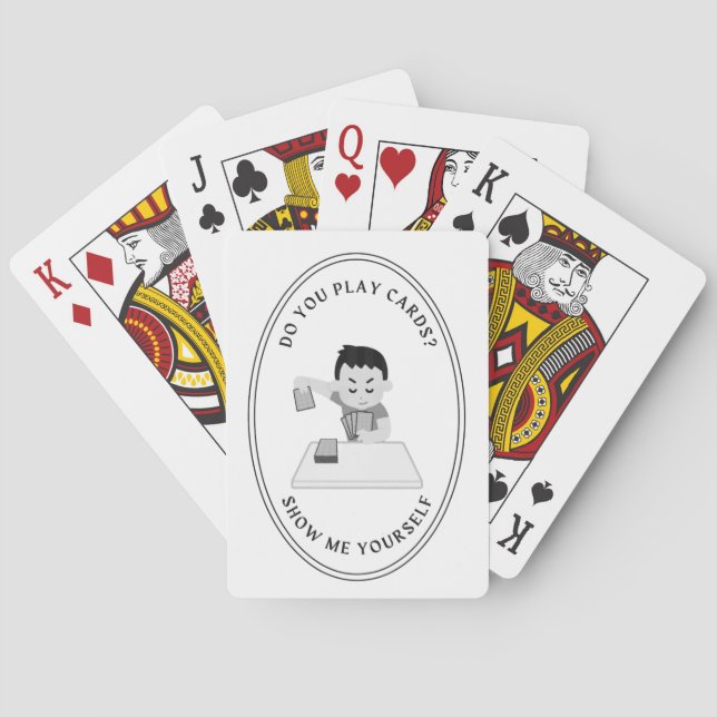 Baralho Classic playing cards with a funny back (Verso)