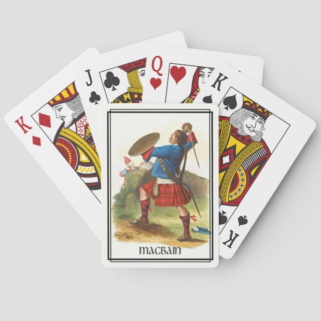 Baralho Clássico Clan MacBain Escócia (Verso)