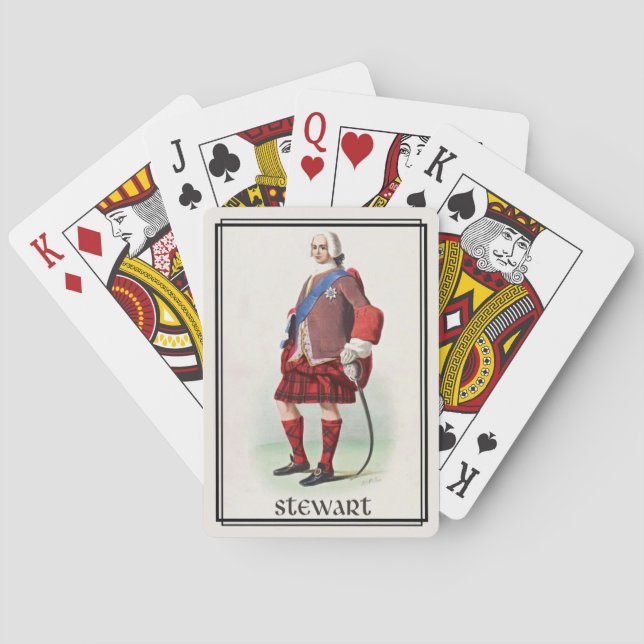 Baralho Clássico Clan Stewart Escócia (Verso)
