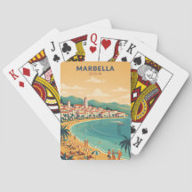 Clássico Colorido Marbella Espanha Viagem Arte Ele