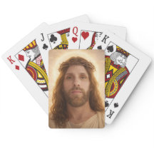 Baralho Clássico Personalizado com Retrato de Jesu