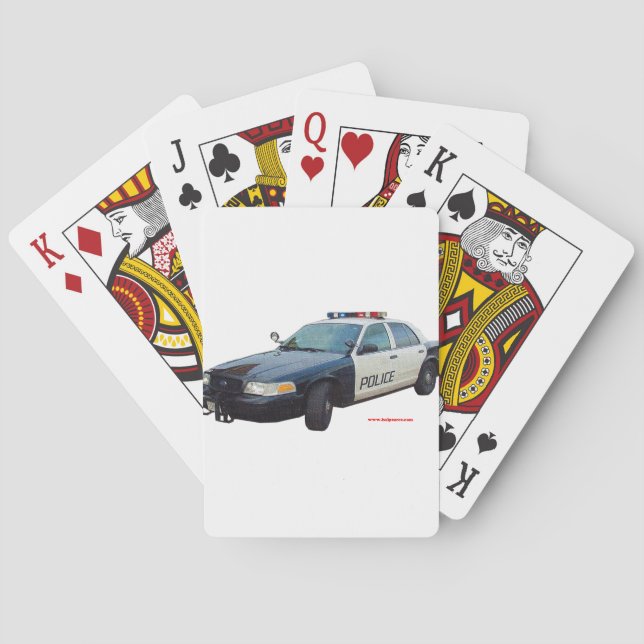 Baralho Clássico_Polícia_Carro_Preto_Branco (Verso)