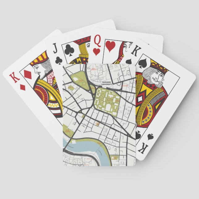 BARALHO CLEAN HARVARD UNIVERSITY MASSACHUSETT MAPA DE DEST (Verso)