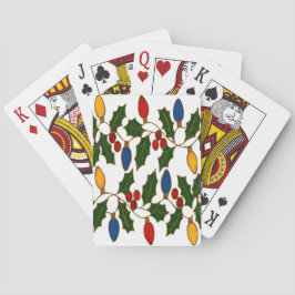 Baralho Cloisonne Art Christmas Lights and Holly