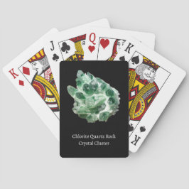 Baralho Clorite Quartz Rock Crystal Cluster