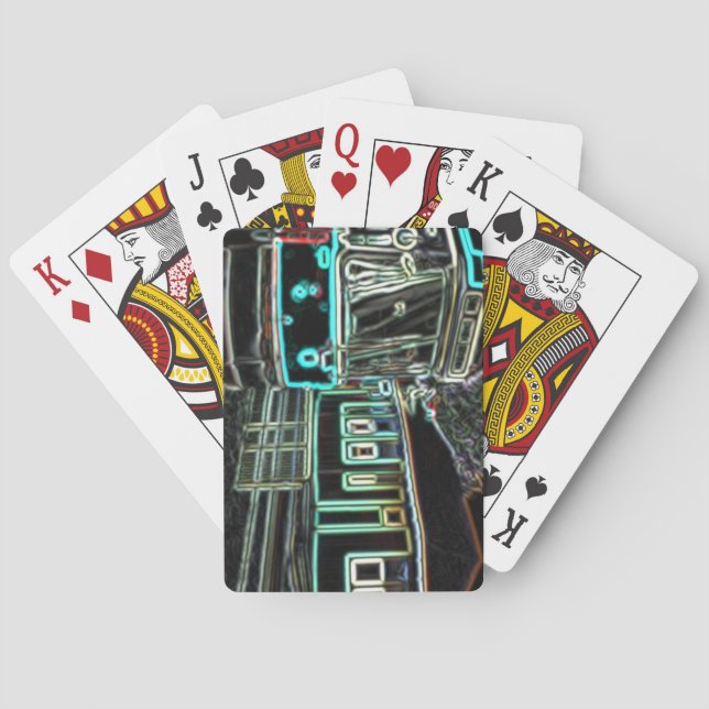 Baralho CLRV Neon no Stand Poker Playing Cards (Verso)
