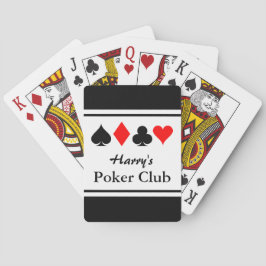 Baralho Clube de pôquer personalizado jogando cartas com t