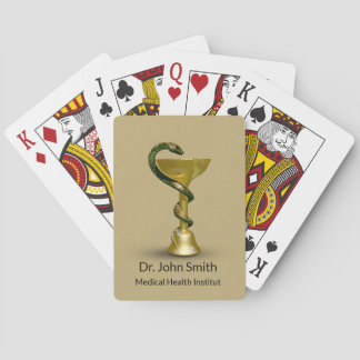 Baralho Cobra de Medicina Bowl Hygieia Dourada Beige Caduc