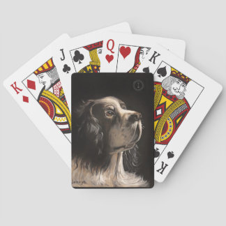 Baralho cocker spaniel playing poker cards