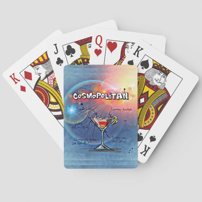 Baralho Cocktail cosmopolita ( nº 2 de 12 conjuntos de rec (Verso)
